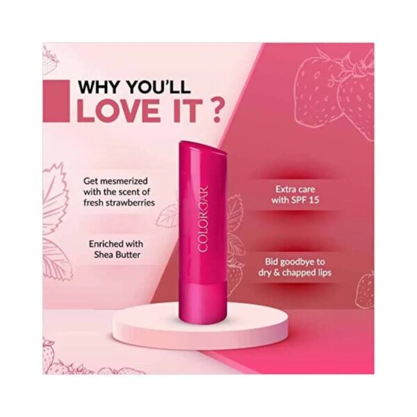 Colorbar Strawberry Lip Balm SPF 15 - 01 Pink (4.5g) - Colorbar