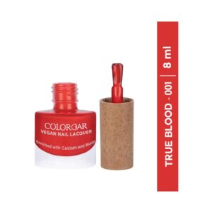 Colorbar Vegan Nail Lacquer - 001 True Blood (8ml) - Colorbar