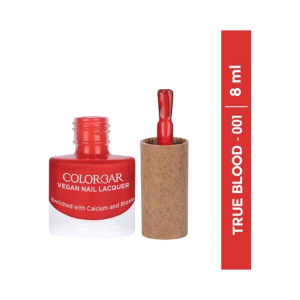 Colorbar Vegan Nail Lacquer - 001 True Blood (8ml) - Colorbar
