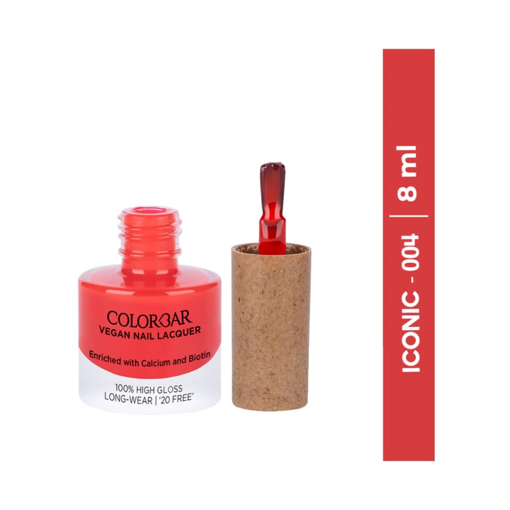 Colorbar Vegan Nail Lacquer - 004 Iconic (8ml) - Colorbar
