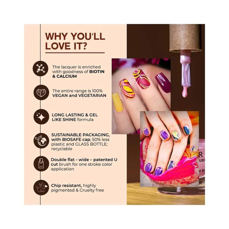 Colorbar Vegan Nail Lacquer - 006 Chilli Red (8ml) - Colorbar