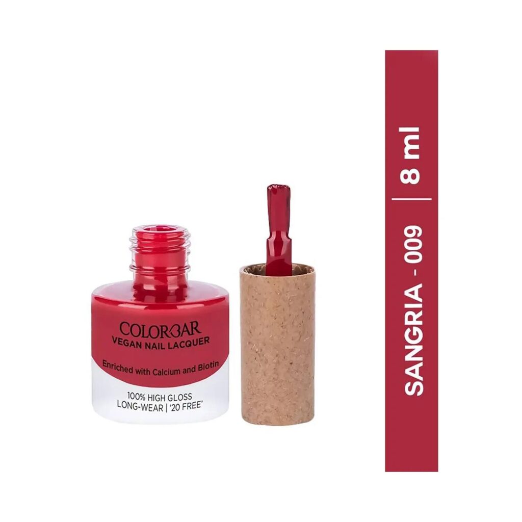 Colorbar Vegan Nail Lacquer - 009 Sangria (8ml) - Colorbar