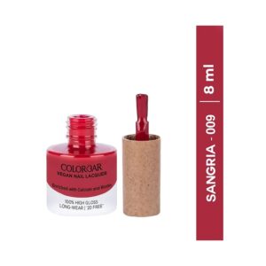 Colorbar Vegan Nail Lacquer - 009 Sangria (8ml) - Colorbar