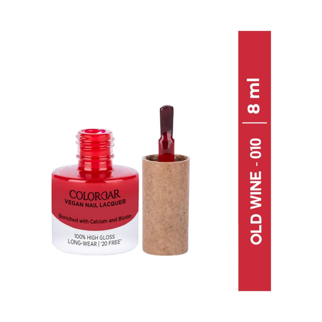 Colorbar Vegan Nail Lacquer - 010 Old Wine (8 ml) - Colorbar