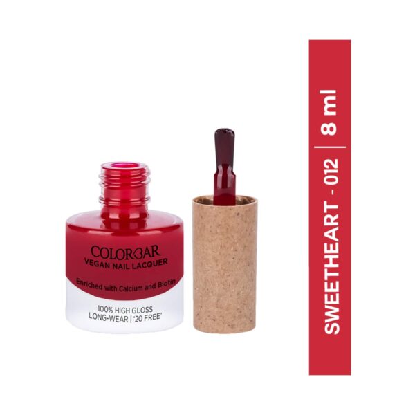 Colorbar Vegan Nail Lacquer - 012 Sweetheart (8 ml) - Colorbar
