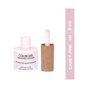 Colorbar Vegan Nail Lacquer - 021 Candy Pink (8 ml) - Colorbar