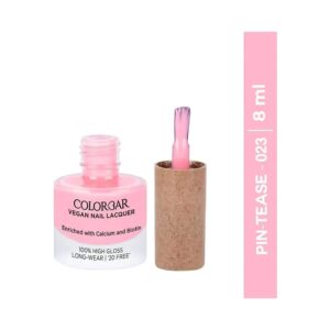 Colorbar Vegan Nail Lacquer - 023 Pin-tease (8ml) - Colorbar