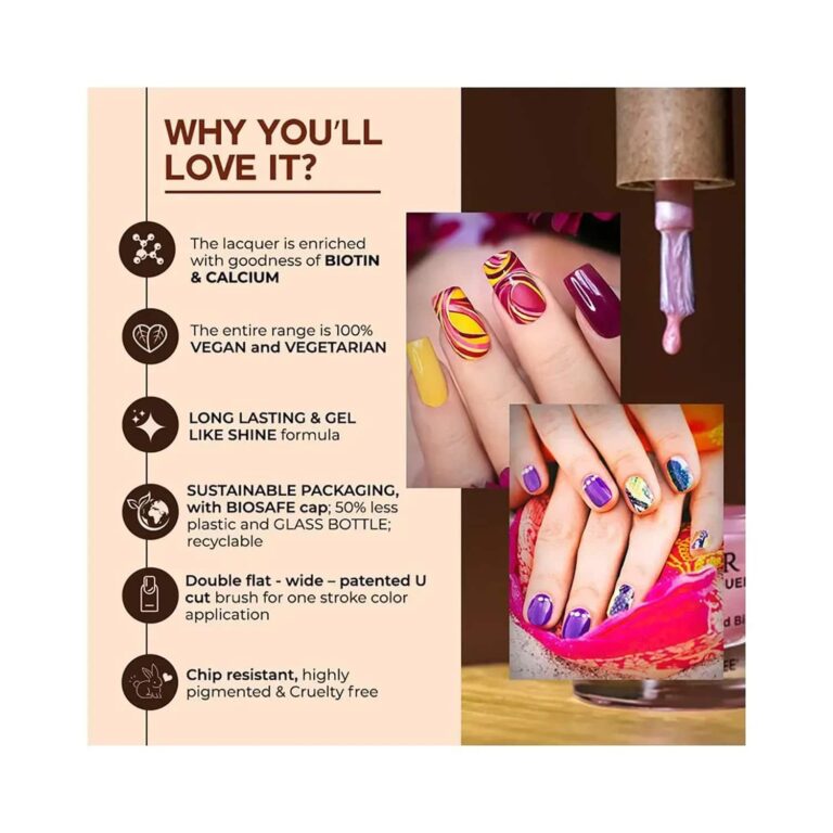 Colorbar Vegan Nail Lacquer - 027 Only Yours (8ml) - Colorbar