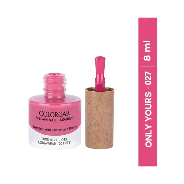 Colorbar Vegan Nail Lacquer - 027 Only Yours (8ml) - Colorbar