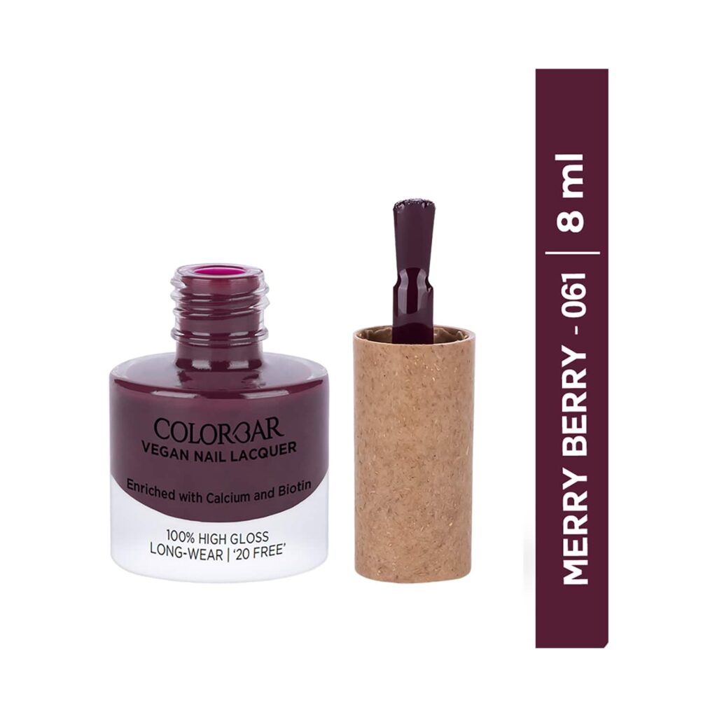 Colorbar Vegan Nail Lacquer - 061 Merry Berry (8ml) - Colorbar