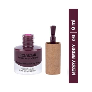 Colorbar Vegan Nail Lacquer - 061 Merry Berry (8ml) - Colorbar