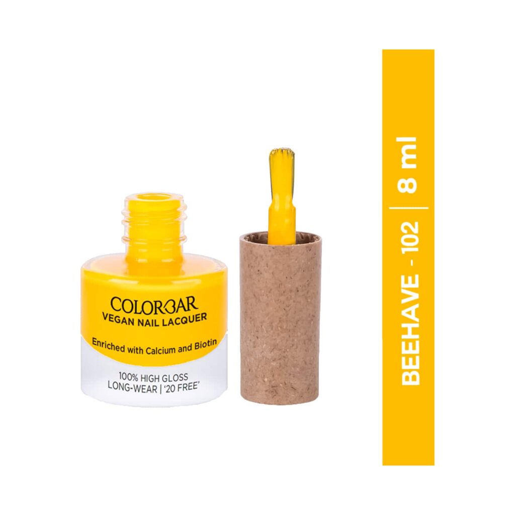 Colorbar Vegan Nail Lacquer - 102 Beehave (8 ml) - Colorbar