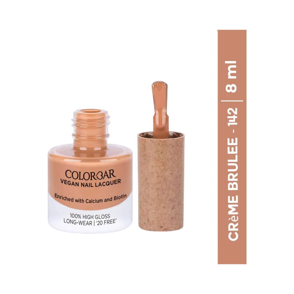 Colorbar Vegan Nail Lacquer - 142 Creme Brulee (8ml) - Colorbar