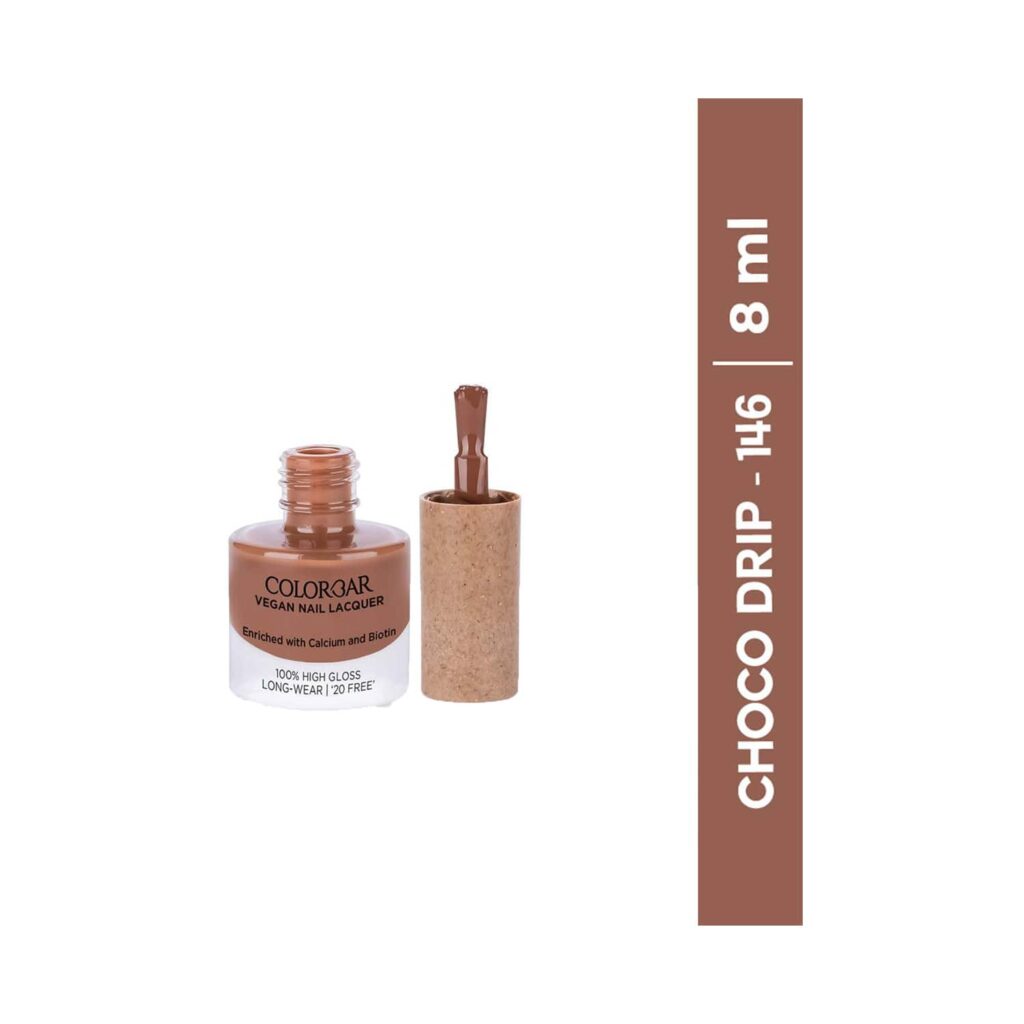 Colorbar Vegan Nail Lacquer - 146 Choco Drip (8ml) - Colorbar