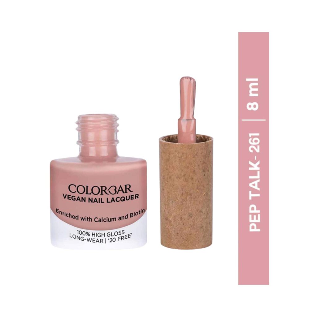 Colorbar Vegan Nail Lacquer - 261 Pep Talk (8ml) - Colorbar