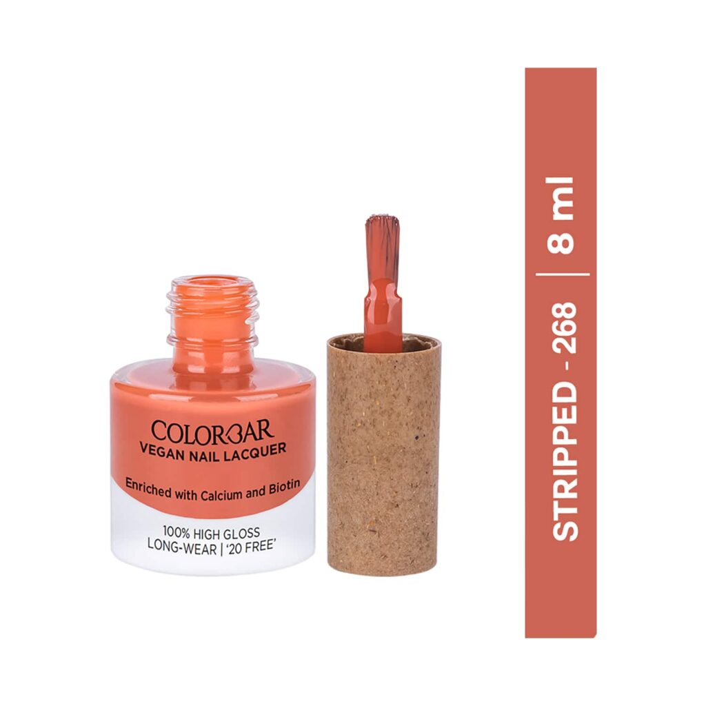 Colorbar Vegan Nail Lacquer - 268 Stripped (8ml) - Colorbar