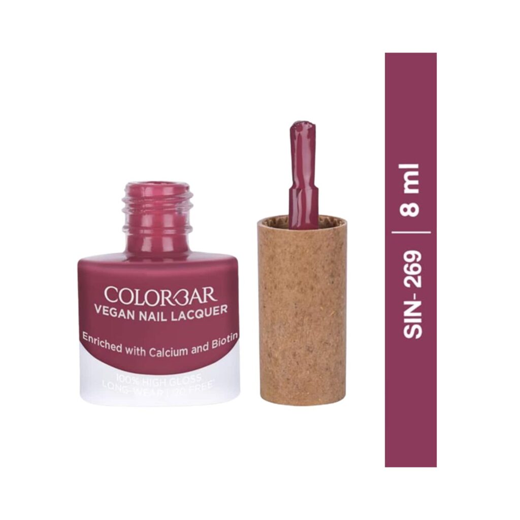 Colorbar Vegan Nail Lacquer - 269 Sin (8ml) - Colorbar