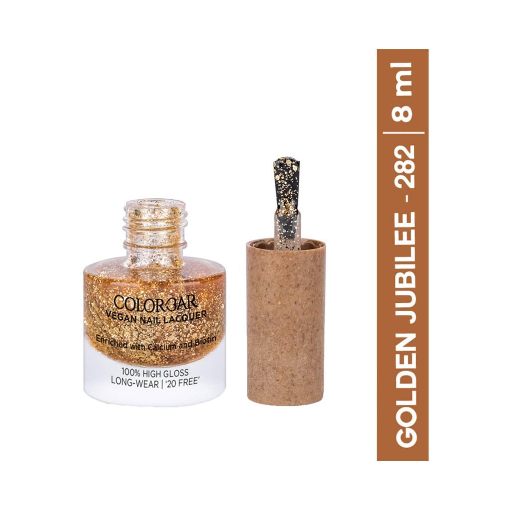 Colorbar Vegan Nail Lacquer - 282 Golden Jubilee (8 ml) - Colorbar