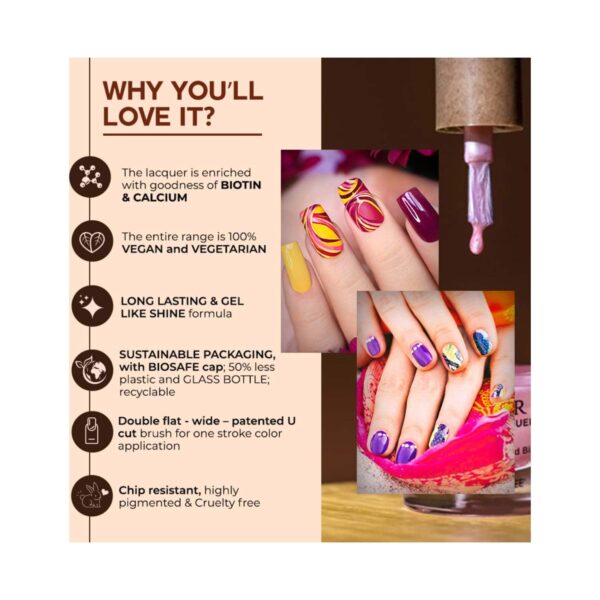 Colorbar Vegan Nail Lacquer - 285 Frill (8 ml) - Colorbar