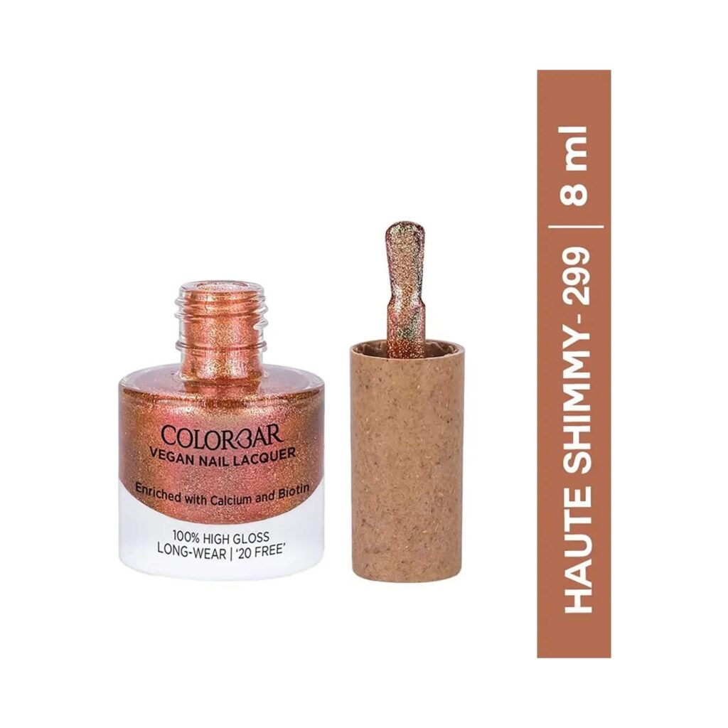 Colorbar Vegan Nail Lacquer - 299 Haute Shimmy (8ml) - Colorbar