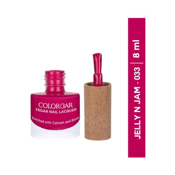 Colorbar Vegan Nail Lacquer - 33 Jelly N Jam (8ml) - Colorbar