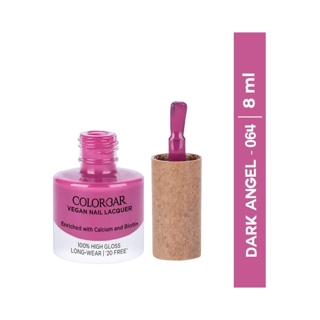 Colorbar Vegan Nail Lacquer - 64 Dark Angel (8ml) - Colorbar