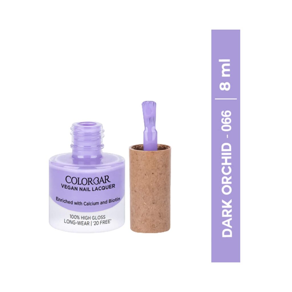 Colorbar Vegan Nail Lacquer - 66 Dark Orchid (8ml) - Colorbar