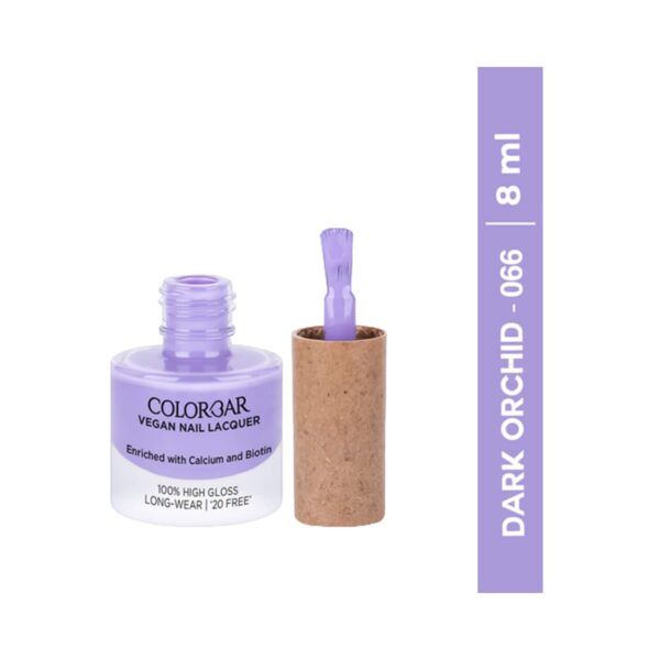 Colorbar Vegan Nail Lacquer - 66 Dark Orchid (8ml) - Colorbar