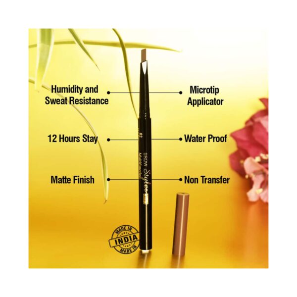 Coloressence 3-In-1 Multifunction Eye Brow Styler - Black (0.72g) - Coloressence