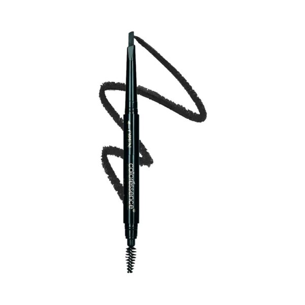 Coloressence 3-In-1 Multifunction Eye Brow Styler - Black (0.72g) - Coloressence