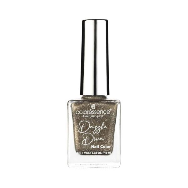 Coloressence Dazzle Diva Glitter Nail Paint - Moonstone (10ml) - Coloressence