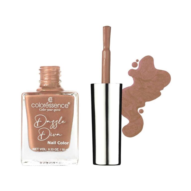 Coloressence Dazzle Diva Glitter Nail Paint - Rose Quartz (10ml) - Coloressence