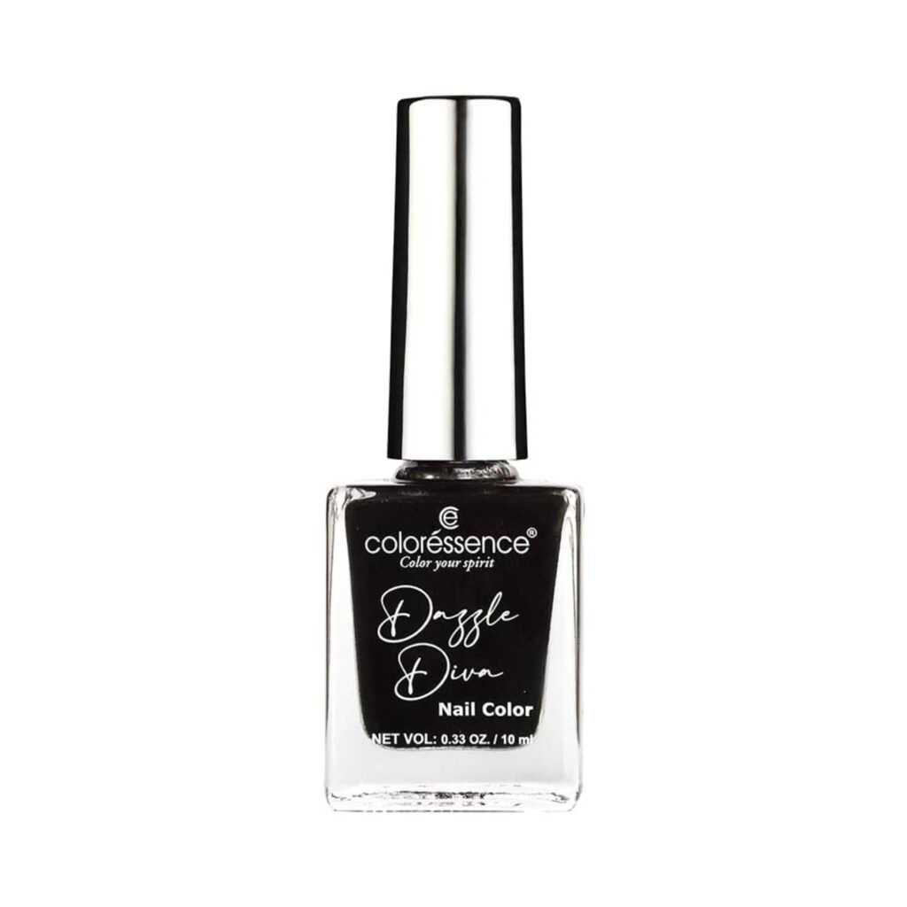 Coloressence Dazzle Diva Matte Finish Nail Paint -Black Onyx (10ml) - Coloressence
