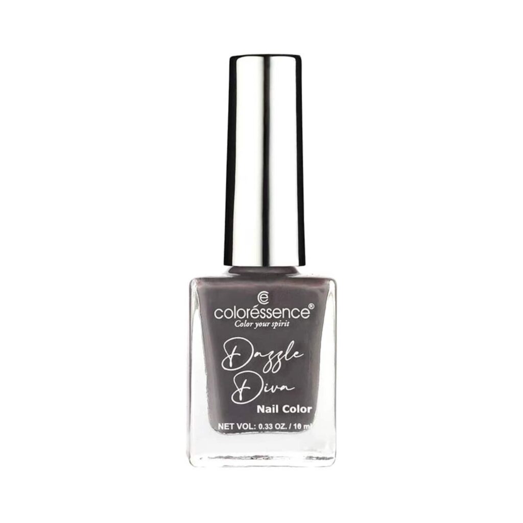 Coloressence Dazzle Diva Matte Finish Nail Paint -Grey Agate (10ml) - Coloressence