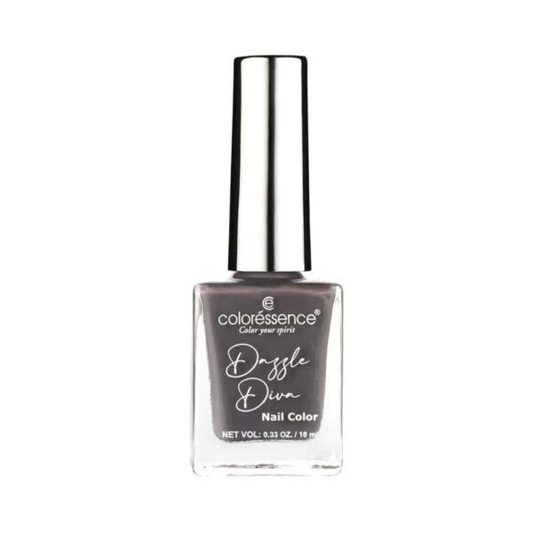 Coloressence Dazzle Diva Matte Finish Nail Paint -Grey Agate (10ml) - Coloressence
