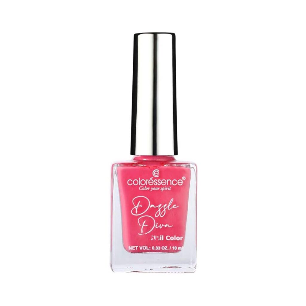 Coloressence Dazzle Diva Matte Finish Nail Paint -Pink Garnet (10ml) - Coloressence