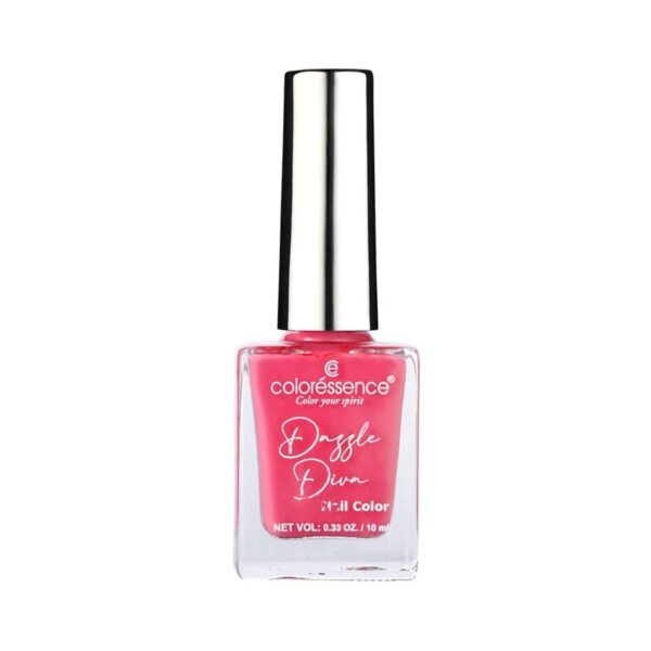 Coloressence Dazzle Diva Matte Finish Nail Paint -Pink Garnet (10ml) - Coloressence