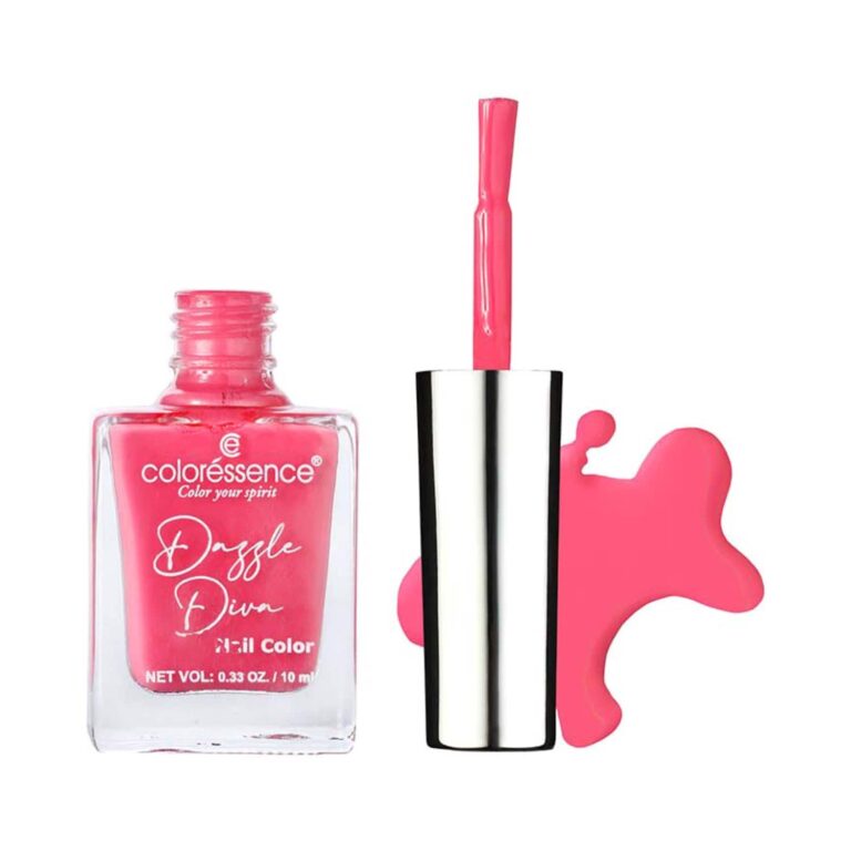 Coloressence Dazzle Diva Matte Finish Nail Paint -Pink Garnet (10ml) - Coloressence