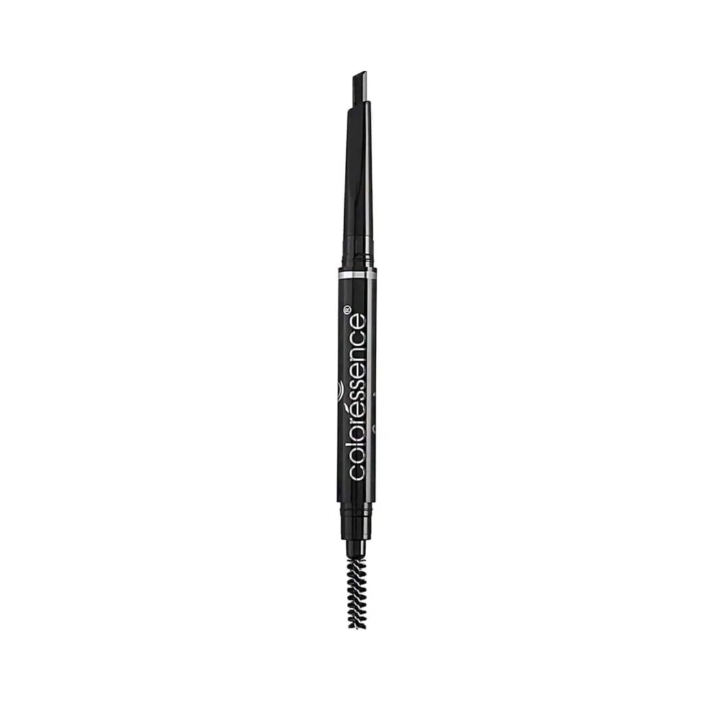 Coloressence Expert Eye Brow Pencil 2 In 1 Dual Function Eye Brow Filling Pencil Spoolie Shaping Brush With Eyebrow Styler - Grey (0.25g) - Coloressence
