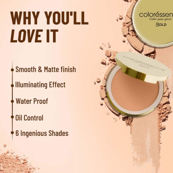 Coloressence Glitterati Compact Powder - Natural Matte (10 g) - Coloressence
