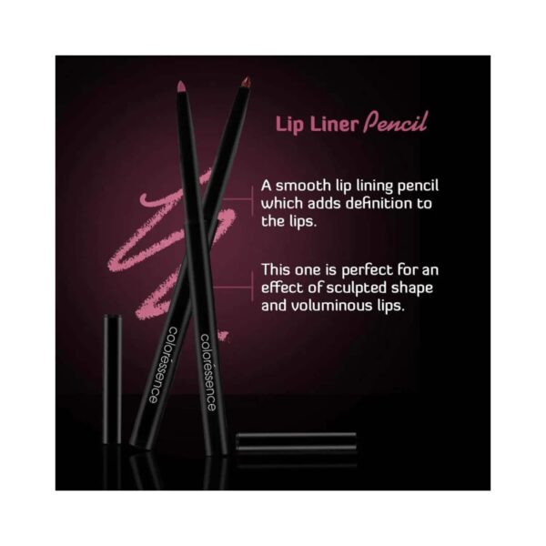Coloressence Long Stay Opaque Finish Creamy Definer Lip Liner Pencil - Brown (0.25g) - Coloressence