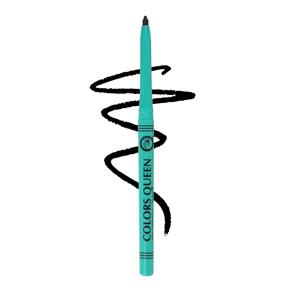 Colors Queen Bold Eyes Auto Kohl Kajal – Black, 0.35g | 36 Hours Long Lasting with Smooth One Swipe Application | Transfer-Proof | Smudge Proof & Waterproof Kajal for Women...