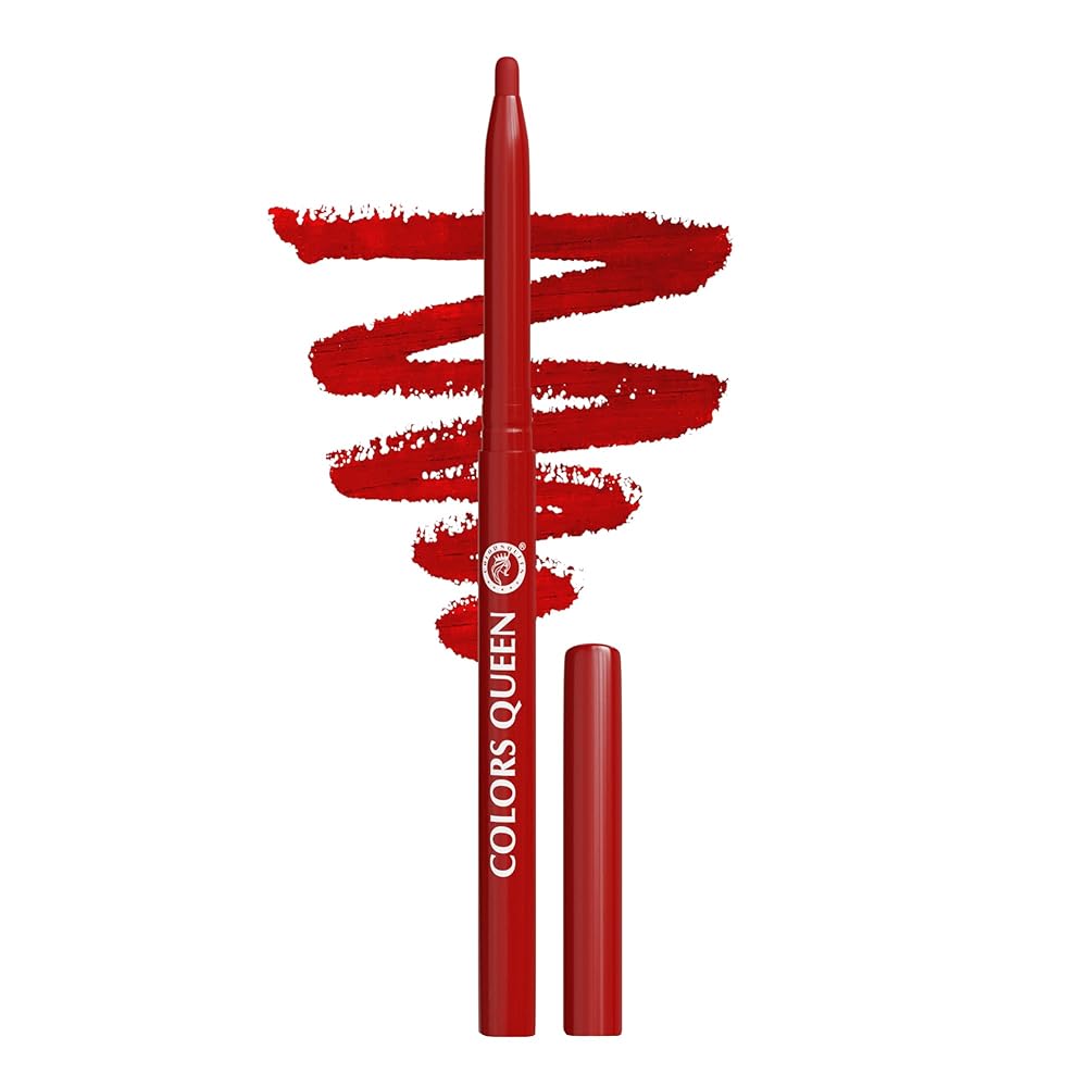 COLORS QUEEN Extreme Color Kajal - 02 True Red, 0.4G | Smooth One Stroke Application Ultra Creamy Texture | Non Transfer, Smudge Proof, Water Proof Kajal | For Women, Last Up To...