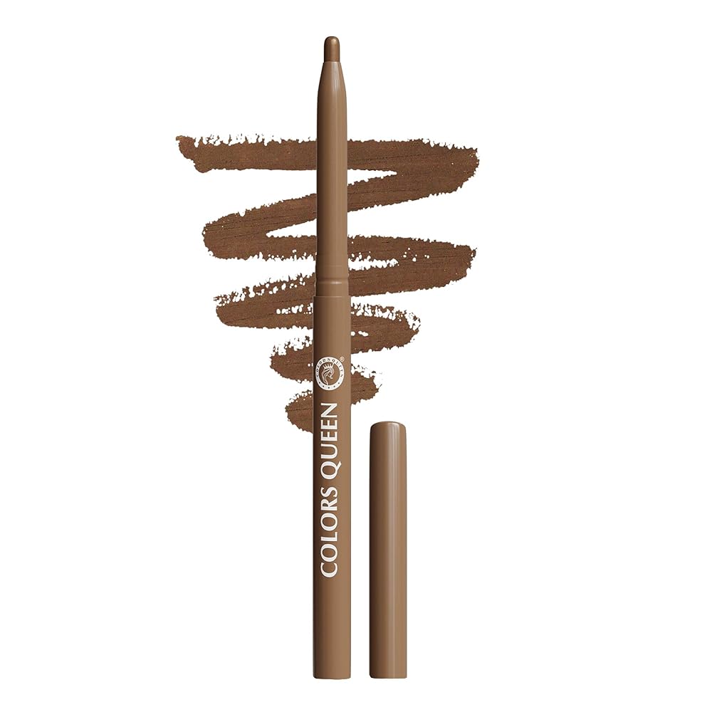 COLORS QUEEN Extreme Color Kajal - 10 Bronzed, 0.4G | Smooth One Stroke Application Ultra Creamy Texture | Non Transfer, Smudge Proof, Water Proof Kajal |For Women, Last Up To...