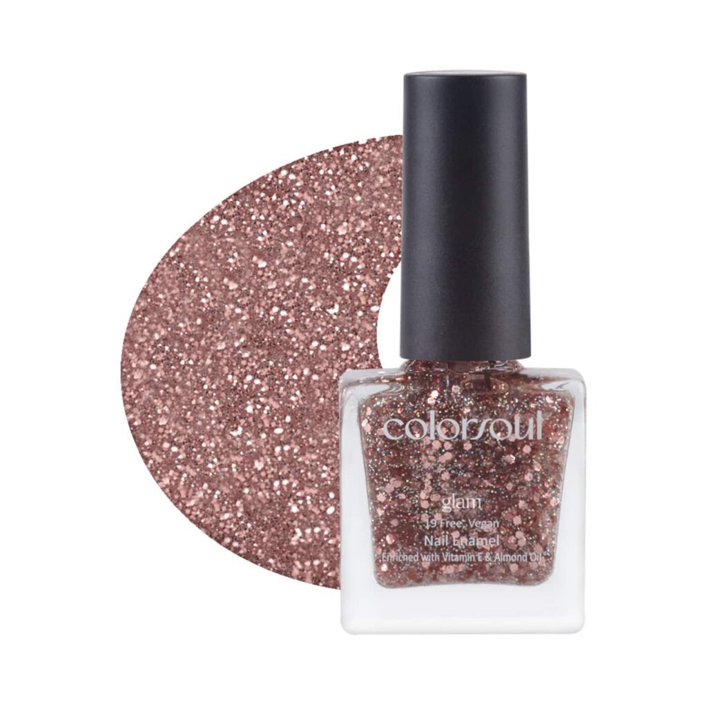 Colorsoul Glam Nail Enamel - G11 Rose Gold Galaxy (8ml) - Colorsoul