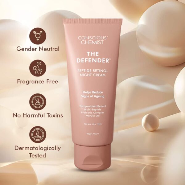 Conscious Chemist 0.2% Retinol Anti aging Night Cream , Reduces Fine lines & Wrinkles (50g) - Conscious Chemist