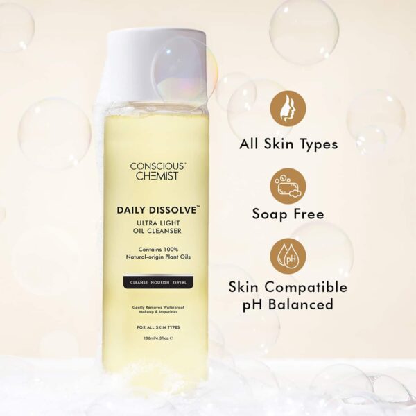 Conscious Chemist Cleanser for Oily Skin, Makeup, Impurities & SPF Remover (130ml) - Conscious Chemist