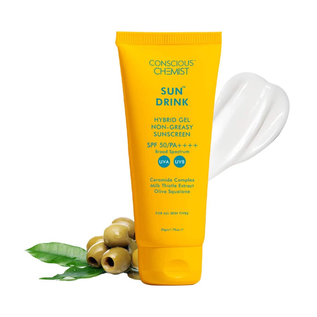 Conscious Chemist Hybrid Sunscreen SPF 50 PA++++, For Dry Ski with Ceramide (50gm) - Conscious Chemist