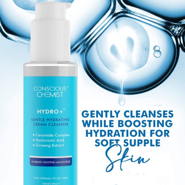 Conscious Chemist Hydrating Face Wash For Dry Skin with Hyaluronic Acid & Ceramides (100ml) - Conscious Chemist
