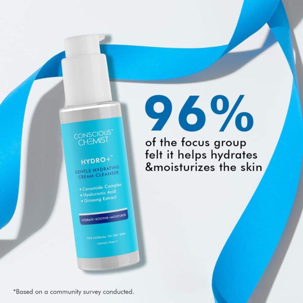 Conscious Chemist Hydrating Face Wash For Dry Skin with Hyaluronic Acid & Ceramides (100ml) - Conscious Chemist